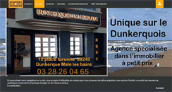 Desktop Screenshot of dunkerque-immo.com